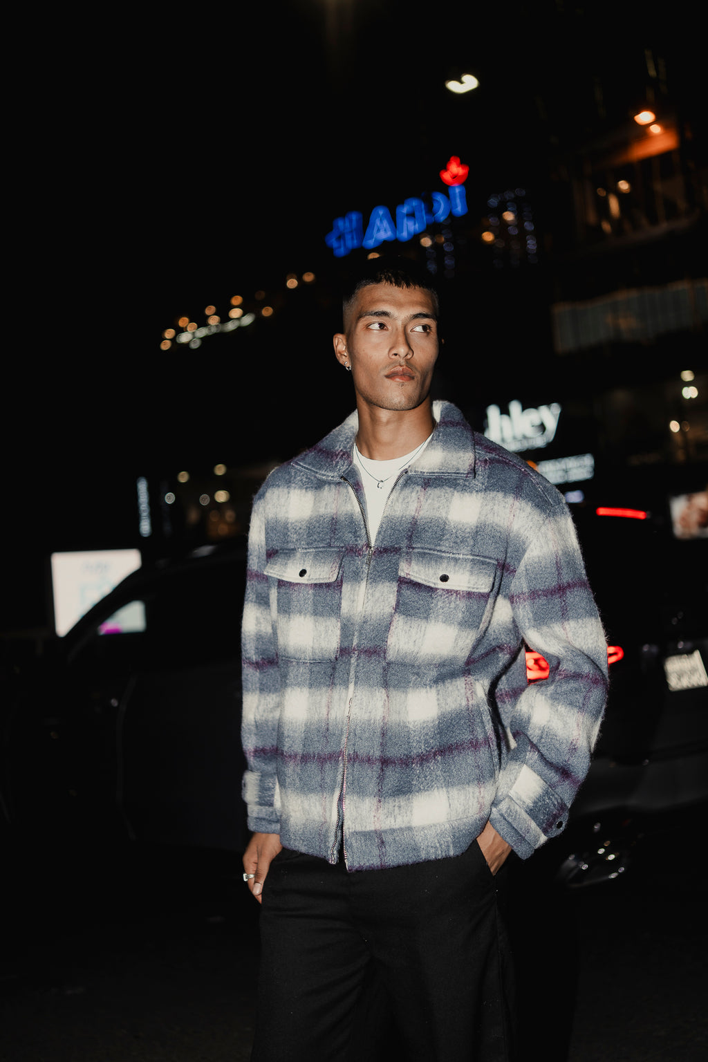 Oslo - Soft Brushed Jacket For Men - Blue