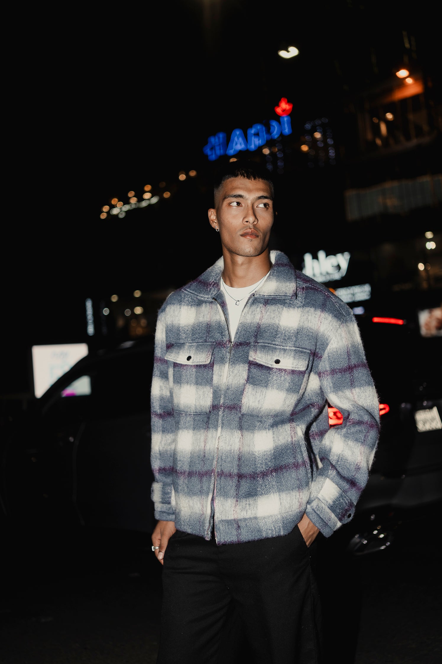 Oslo - Soft Brushed Jacket For Men - Blue