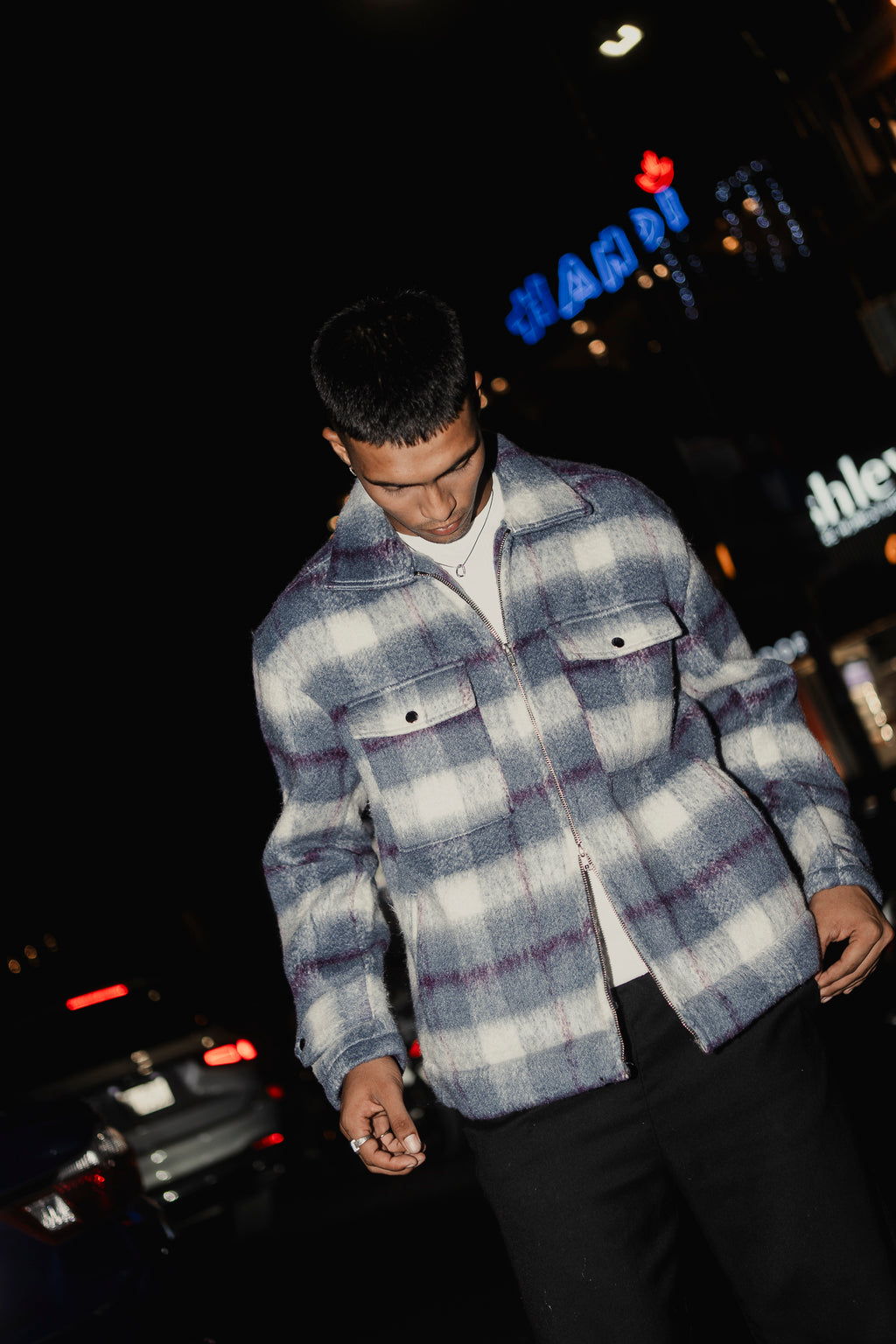 Oslo - Soft Brushed Jacket For Men - Blue