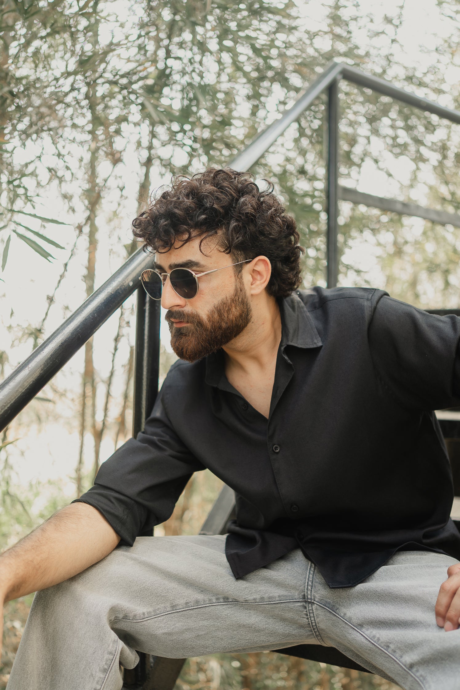 Oxford Shirt for Men - Black