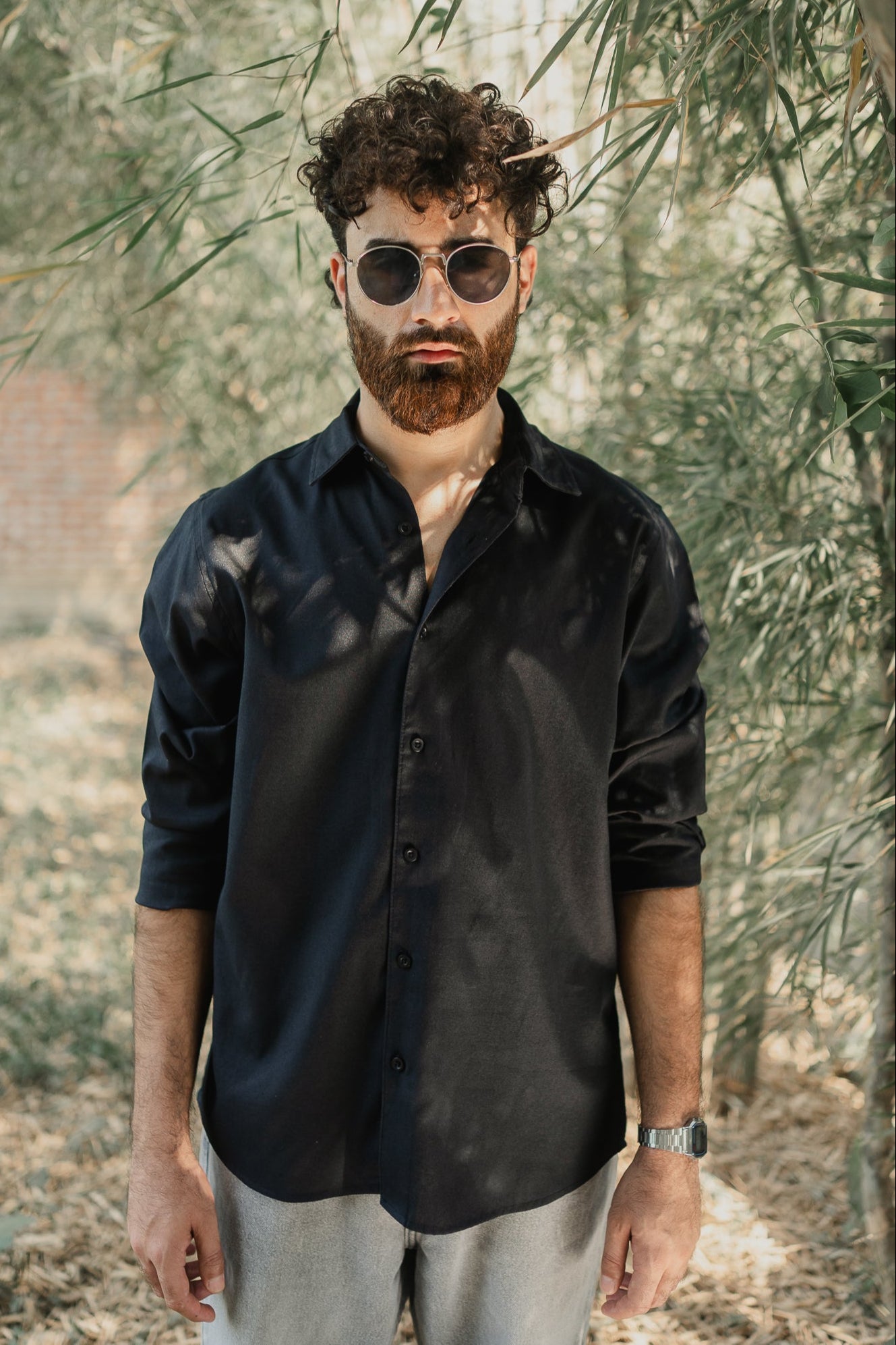 Oxford Shirt for Men - Black