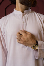 ILHAAN - Linen Panjabi | Kurta - Pink