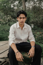 Oxford Shirt for Men - Cream