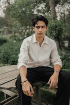 Oxford Shirt for Men - Cream