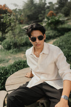 Oxford Shirt for Men - Cream