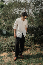 Oxford Shirt for Men - Cream