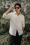Oxford Shirt for Men - Cream