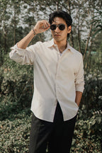 Oxford Shirt for Men - Cream