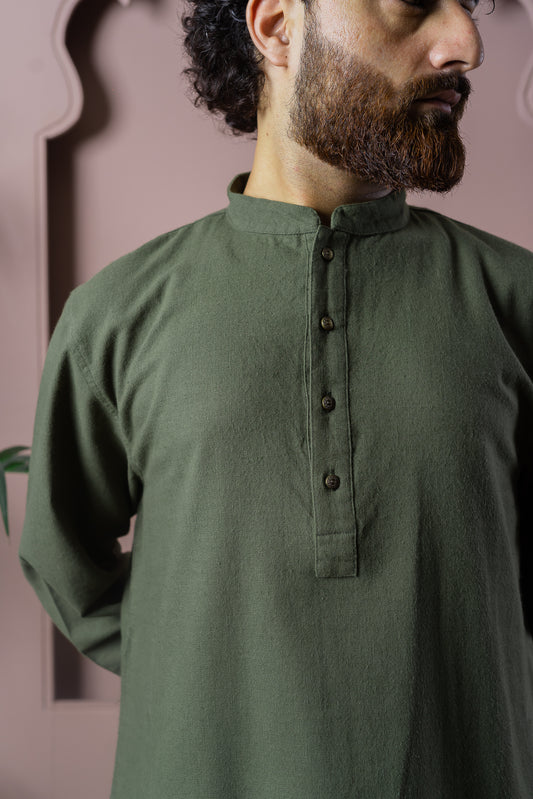 PRE-ORDER - Ezran - Dark Olive Panjabi