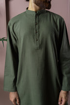 Ezran - Dark Olive Panjabi