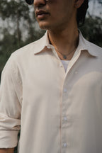 Oxford Shirt for Men - Cream