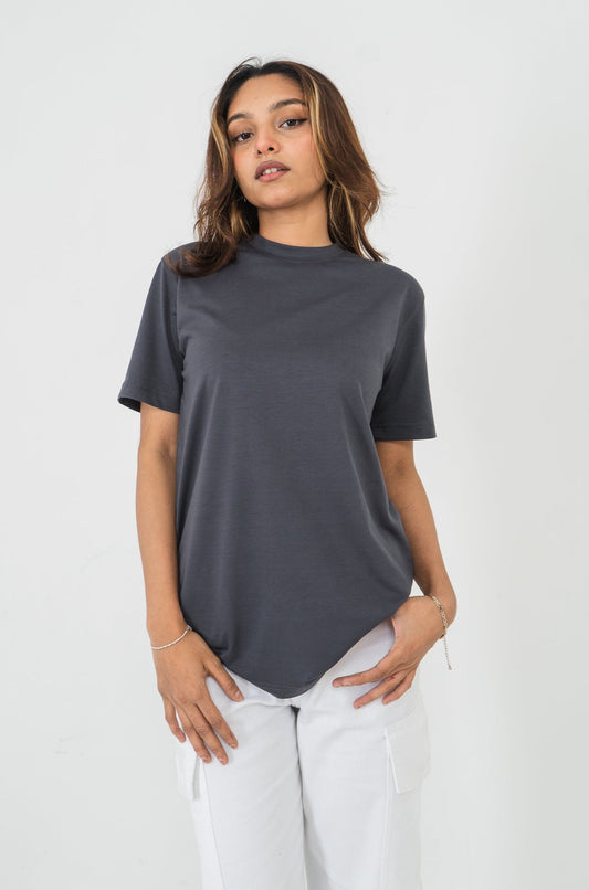 Basic T-Shirt- Unisex - Charcoal