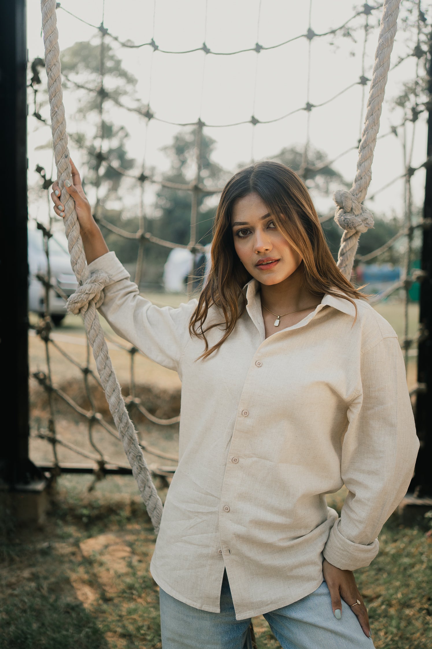 Linen Shirt - Unisex - Sand