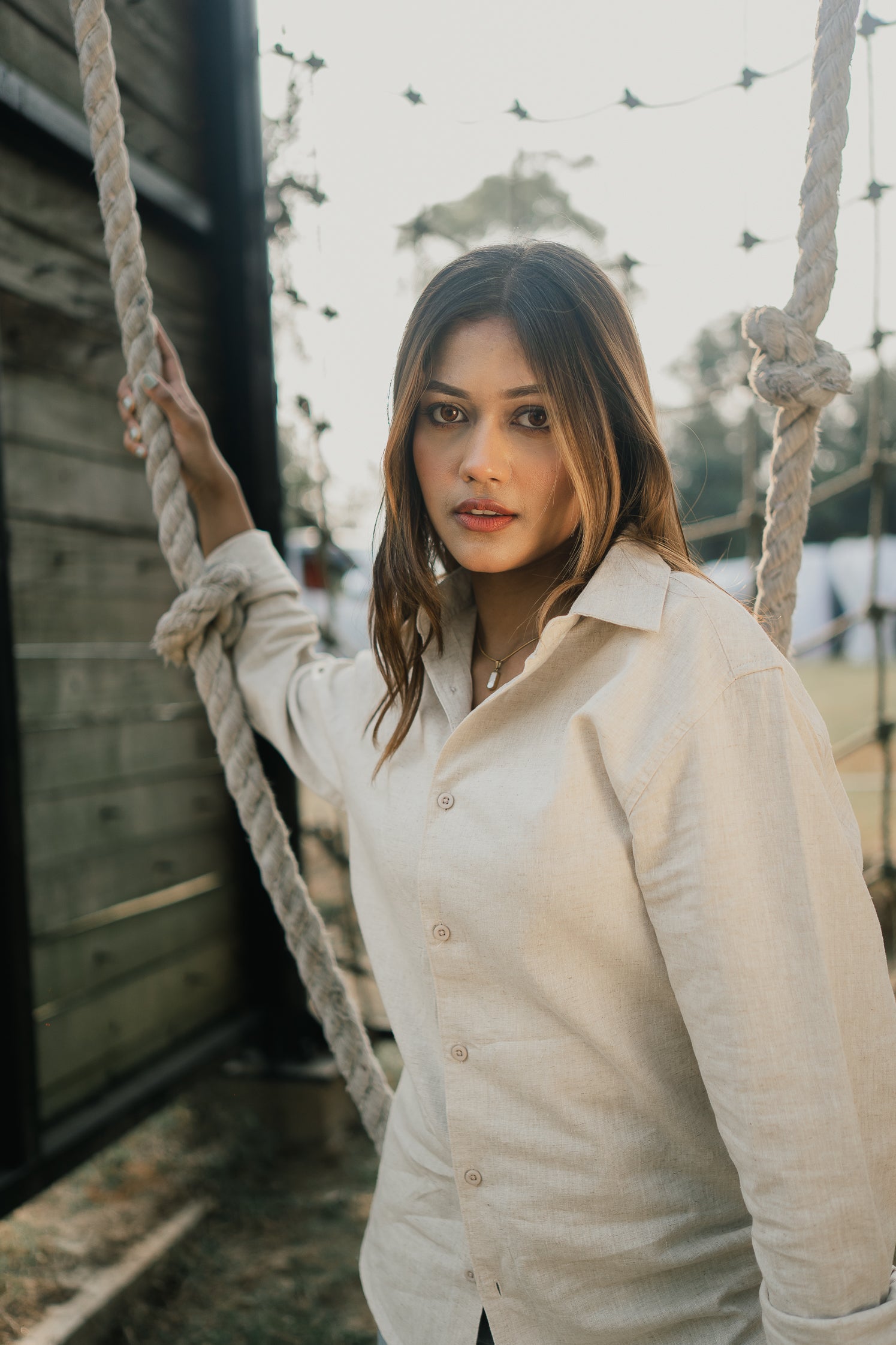 Linen Shirt - Unisex - Sand