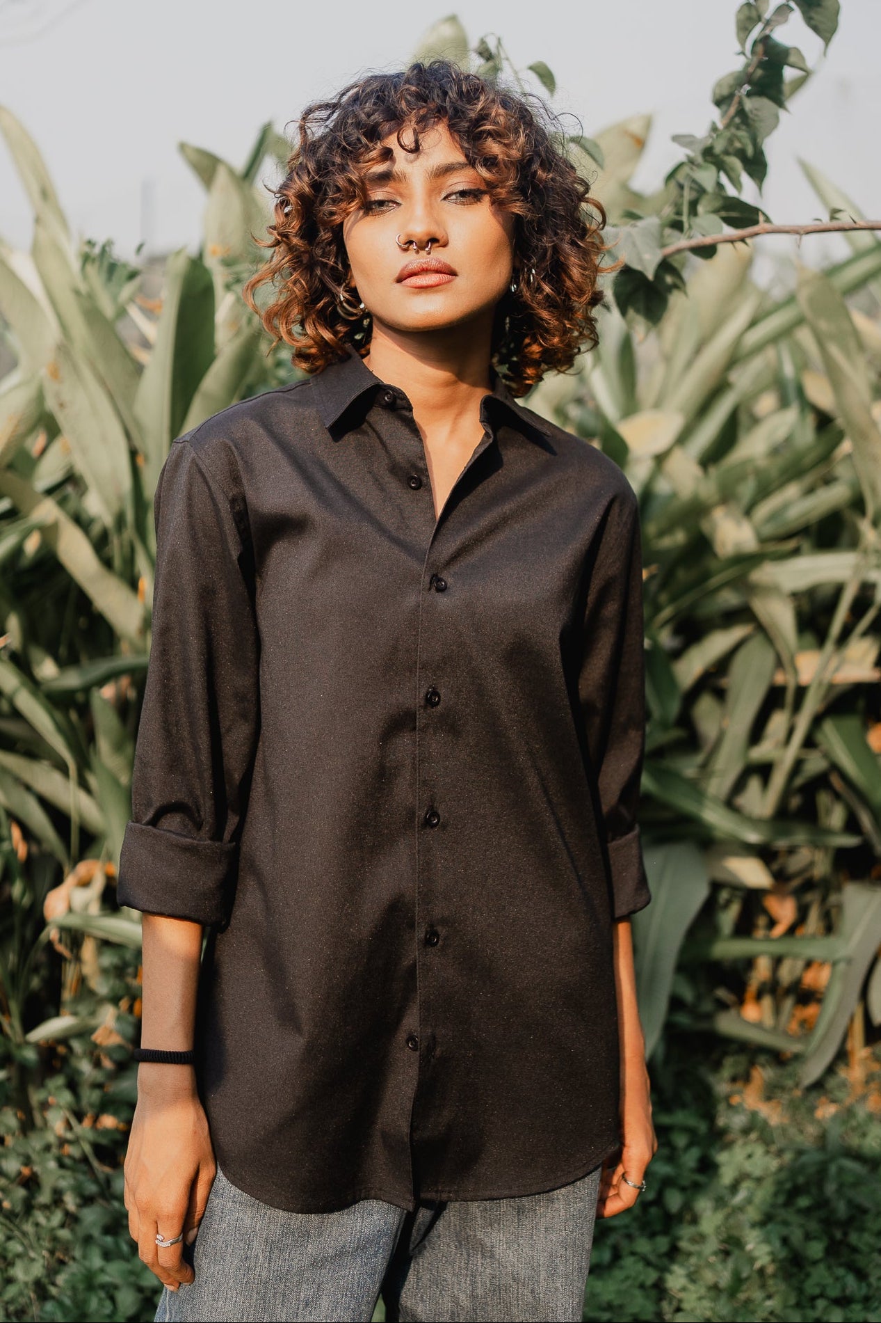 Oxford Shirt - Unisex - Black