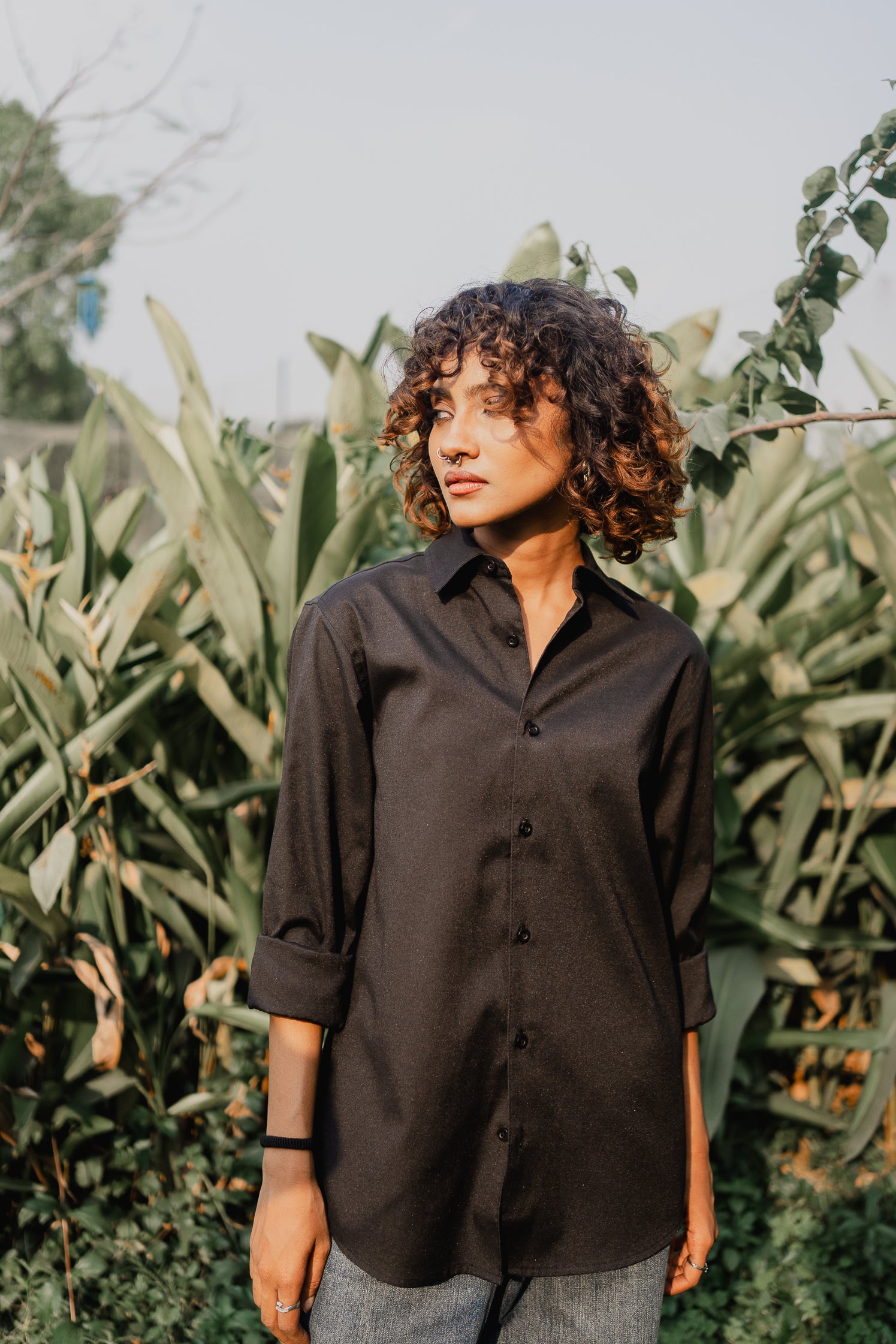 Oxford Shirt - Unisex - Black