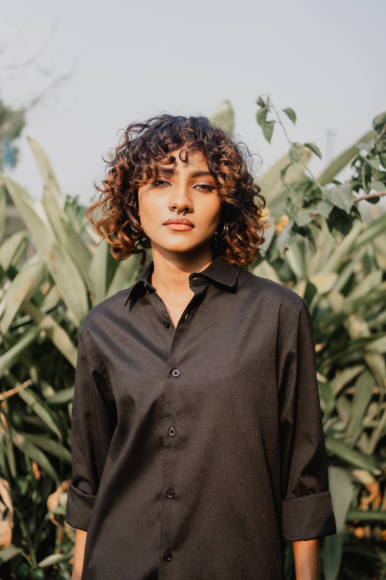 Oxford Shirt - Unisex - Black
