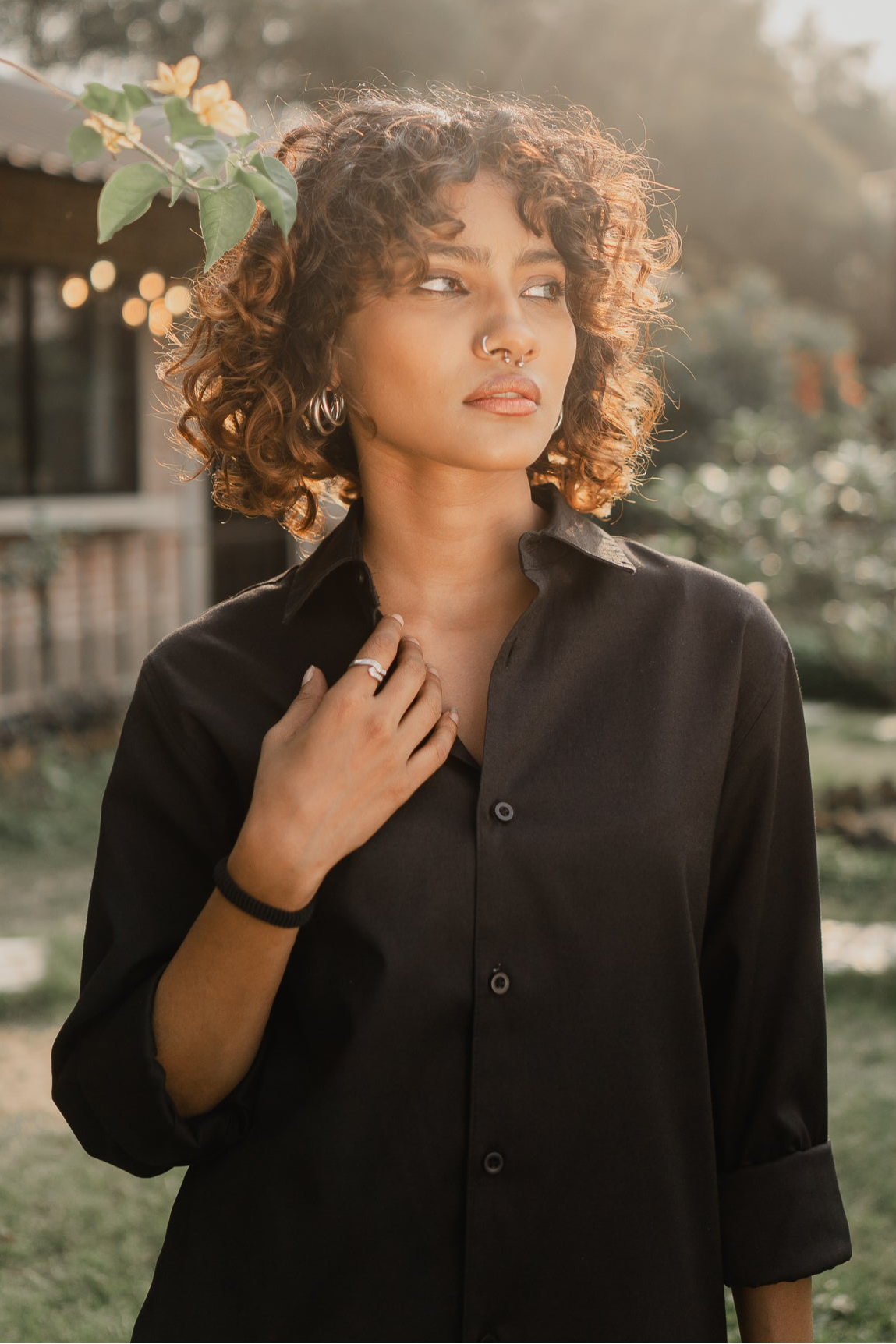 Oxford Shirt - Unisex - Black