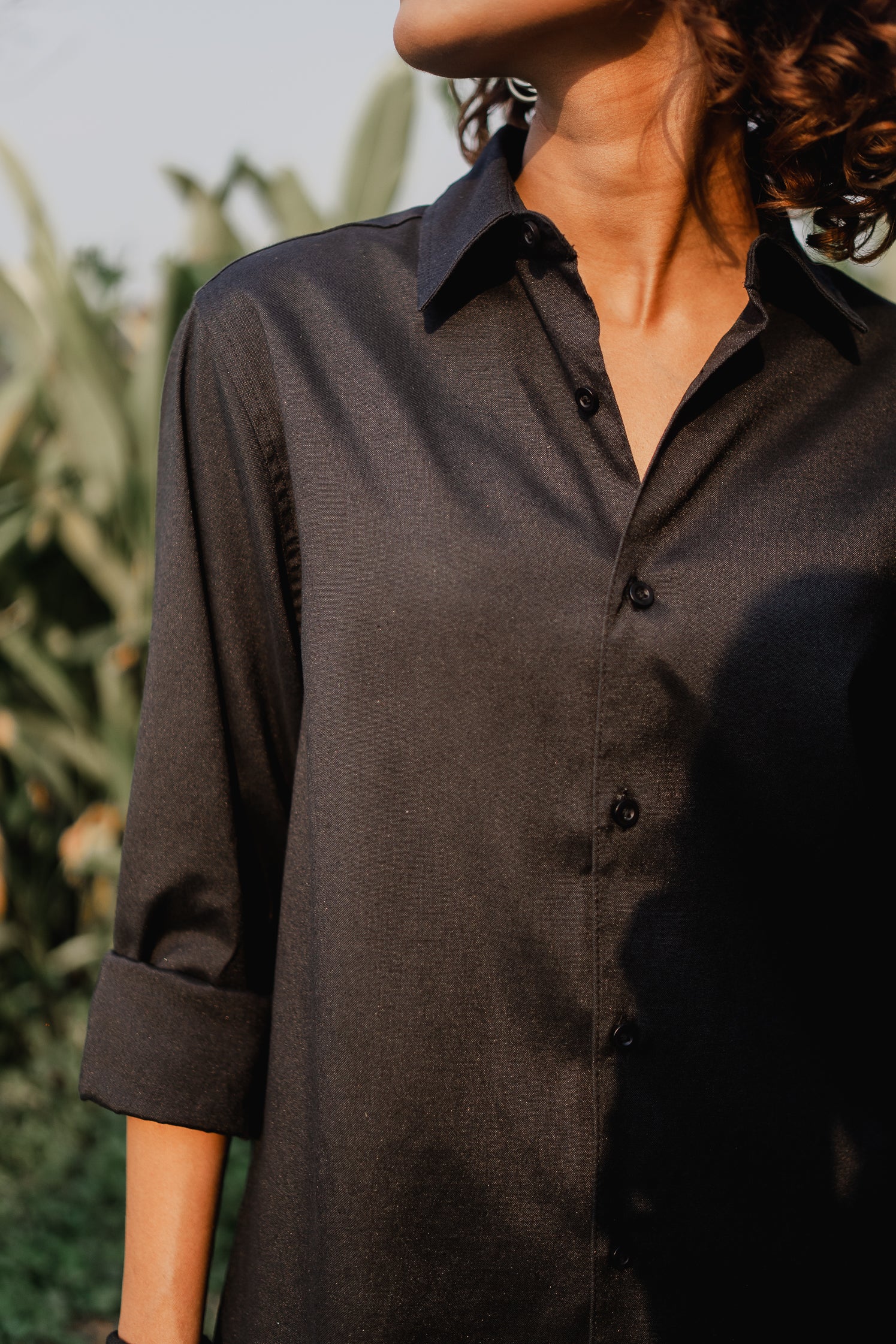 Oxford Shirt - Unisex - Black