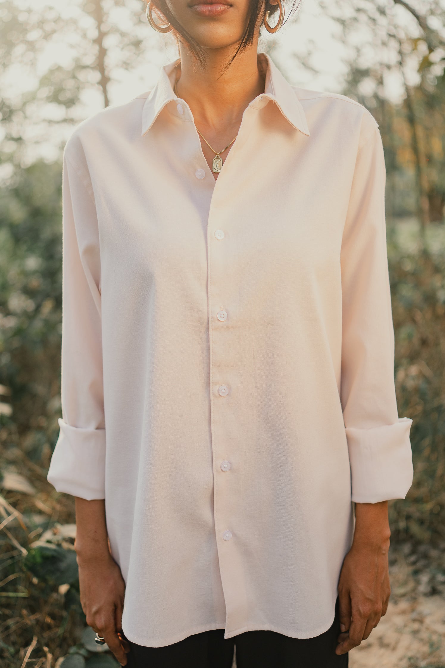 Oxford Shirt - Unisex - Cream