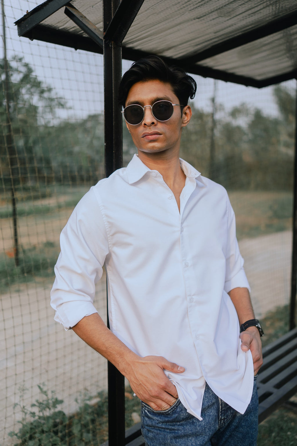 Oxford Shirt for Men - White