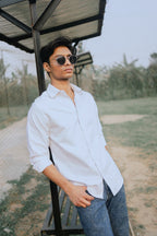 Oxford Formal / Casual Shirt for Men - White