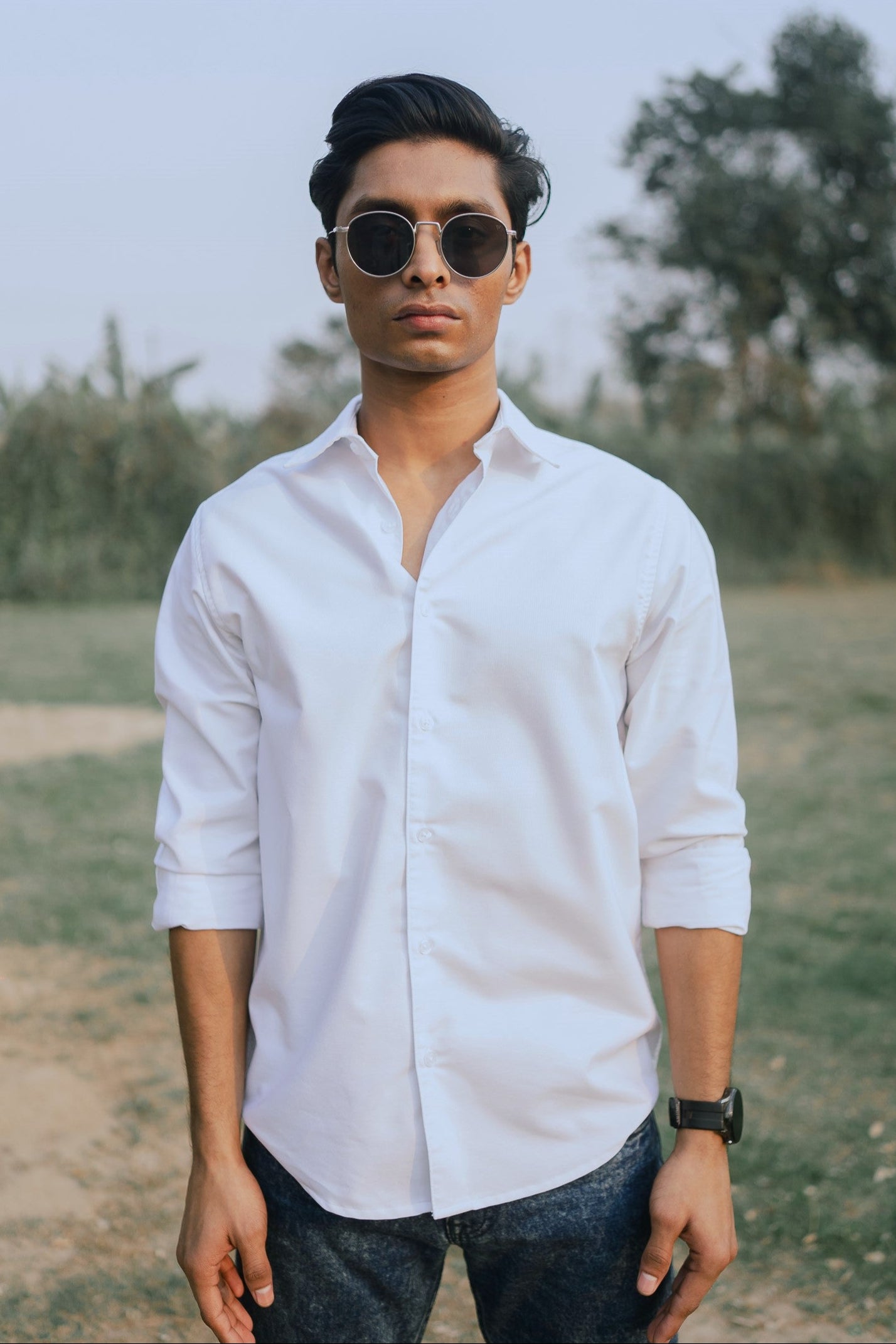Oxford Formal / Casual Shirt for Men - White