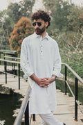 নওয়াজ - লিনেন কাবলি কুর্তা | পাঞ্জাবি - সাদা 
