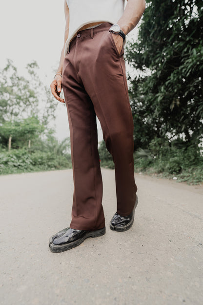 Flared Pants For Men - Espresso