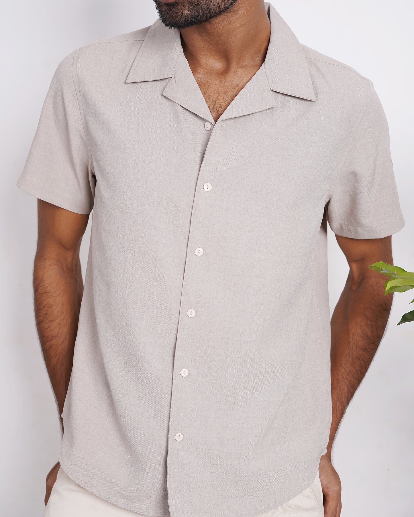 Cubana - Sand- Cuban Shirt For Men