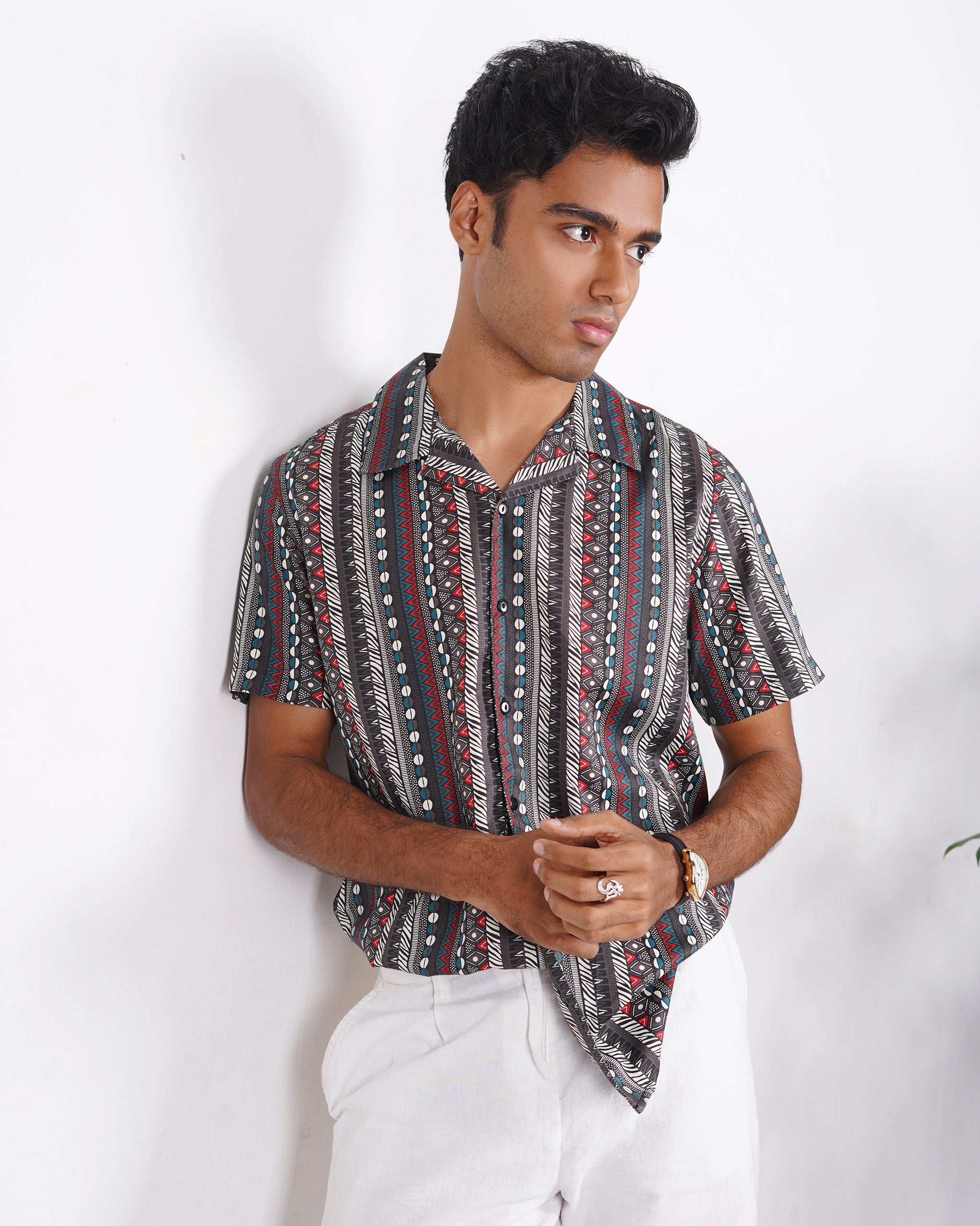 Cubana - Black Stripe - Cuban Shirt For Men