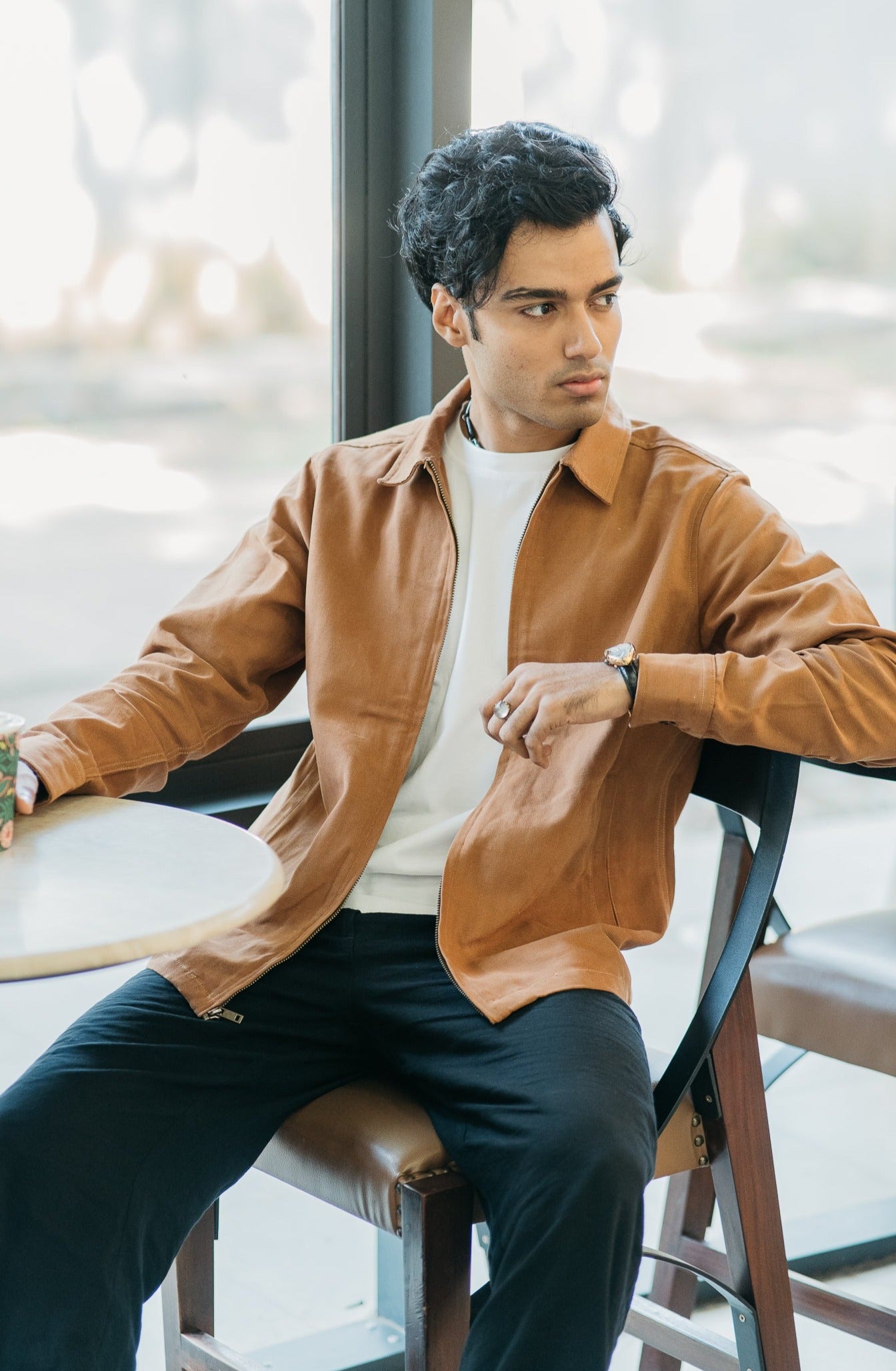 ক্যানভাস জ্যাকেট- ট্যান