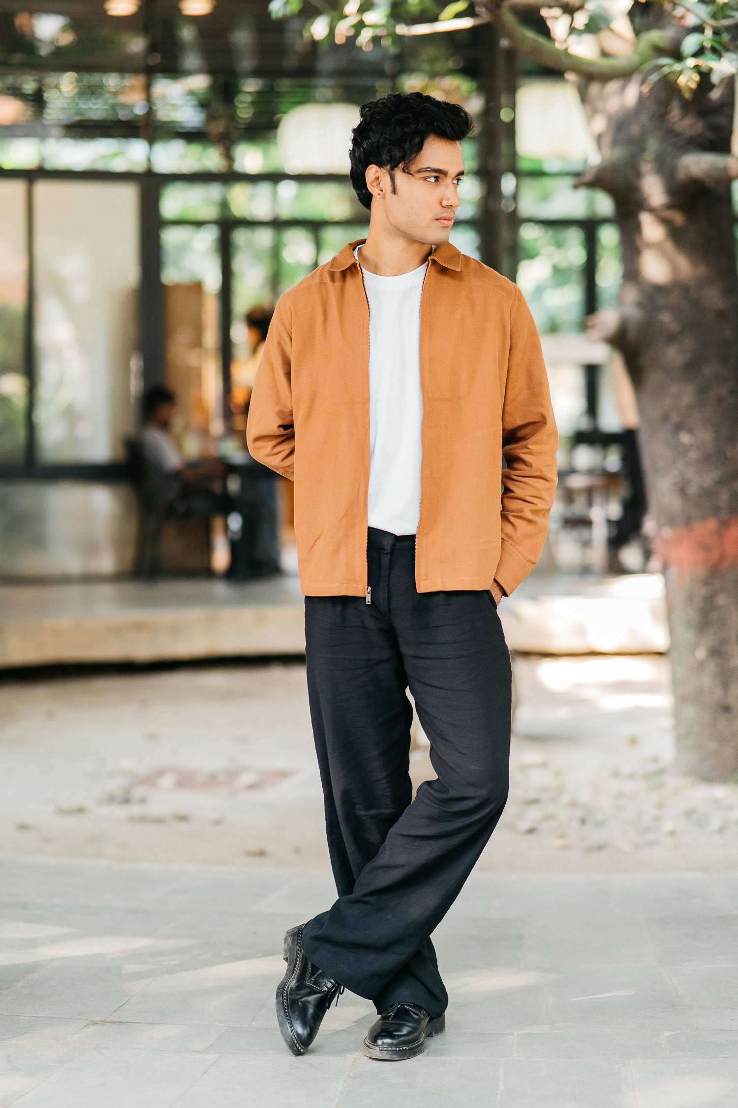 ক্যানভাস জ্যাকেট- ট্যান