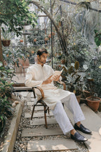 এজরান - ডার্ক অলিভ পাঞ্জাবি 