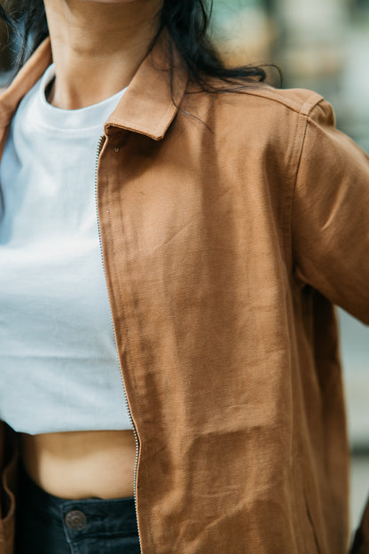 Canvas Jacket- Unisex- Tan