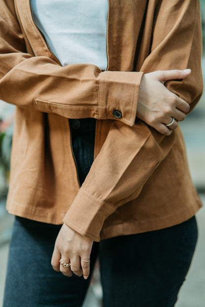 Canvas Jacket- Unisex- Tan