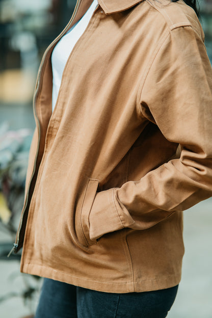 Canvas Jacket- Unisex- Tan