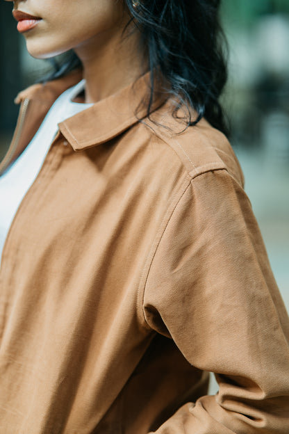 Canvas Jacket- Unisex- Tan