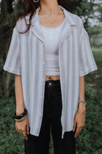 রেভের কিউবা - ক্রিম টেক্সচার্ড কিউবা - পুরুষদের জন্য রেভের শার্ট 