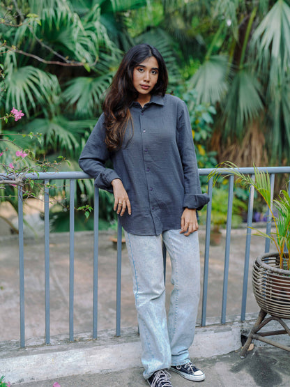 Waffle Shirt - Unisex - Charcoal