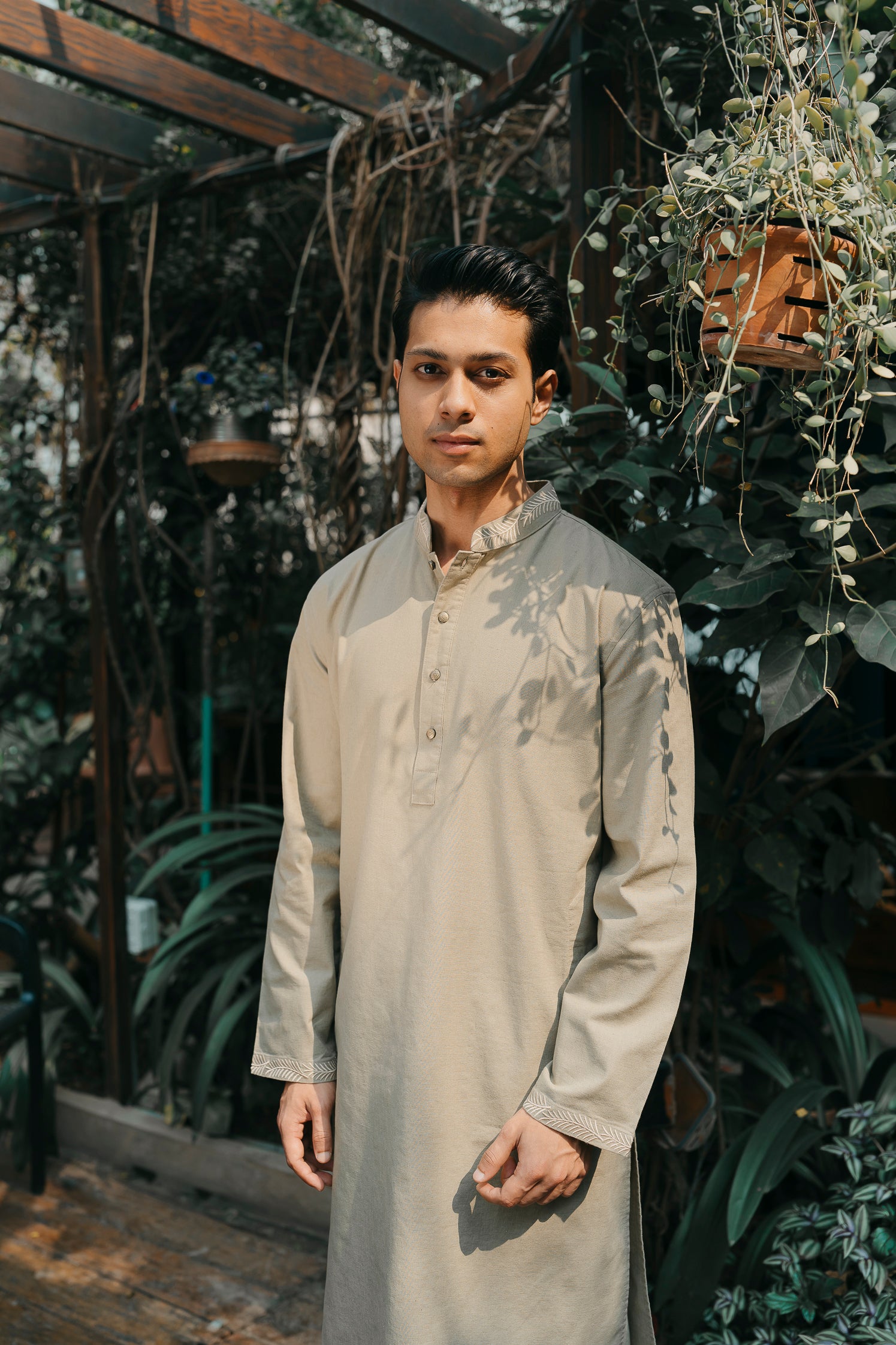 Arhaan - Light Green Embroidered Panjabi