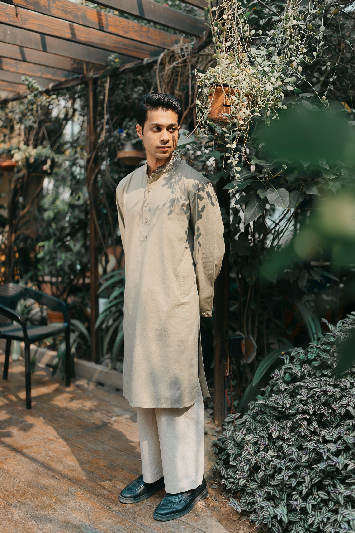 Arhaan - Light Green Embroidered Panjabi