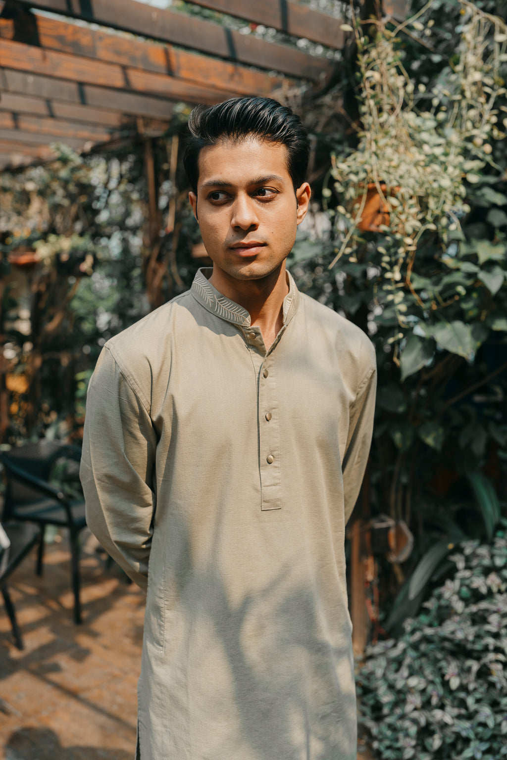 Arhaan - Light Green Embroidered Panjabi