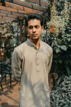 Arhaan - Light Green Embroidered Panjabi