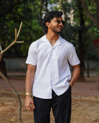 Cubana - White - Cuban Shirt For Men