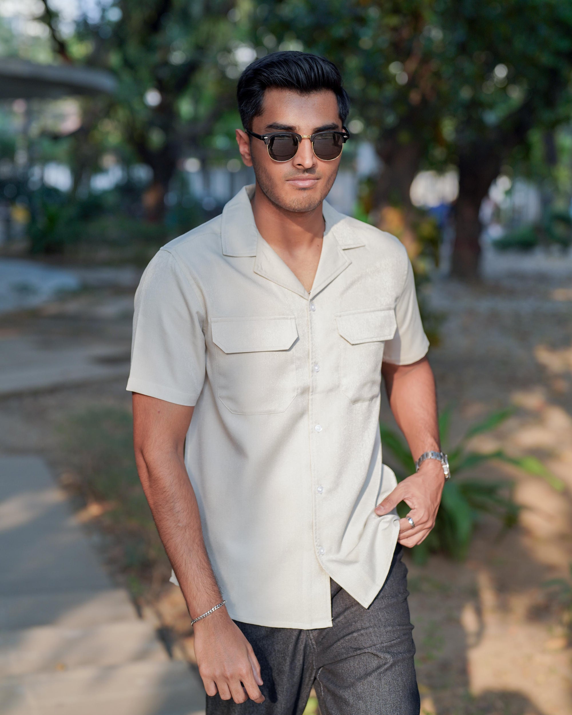 Curtis Cuba - Sepia - Cuban Shirt For Men