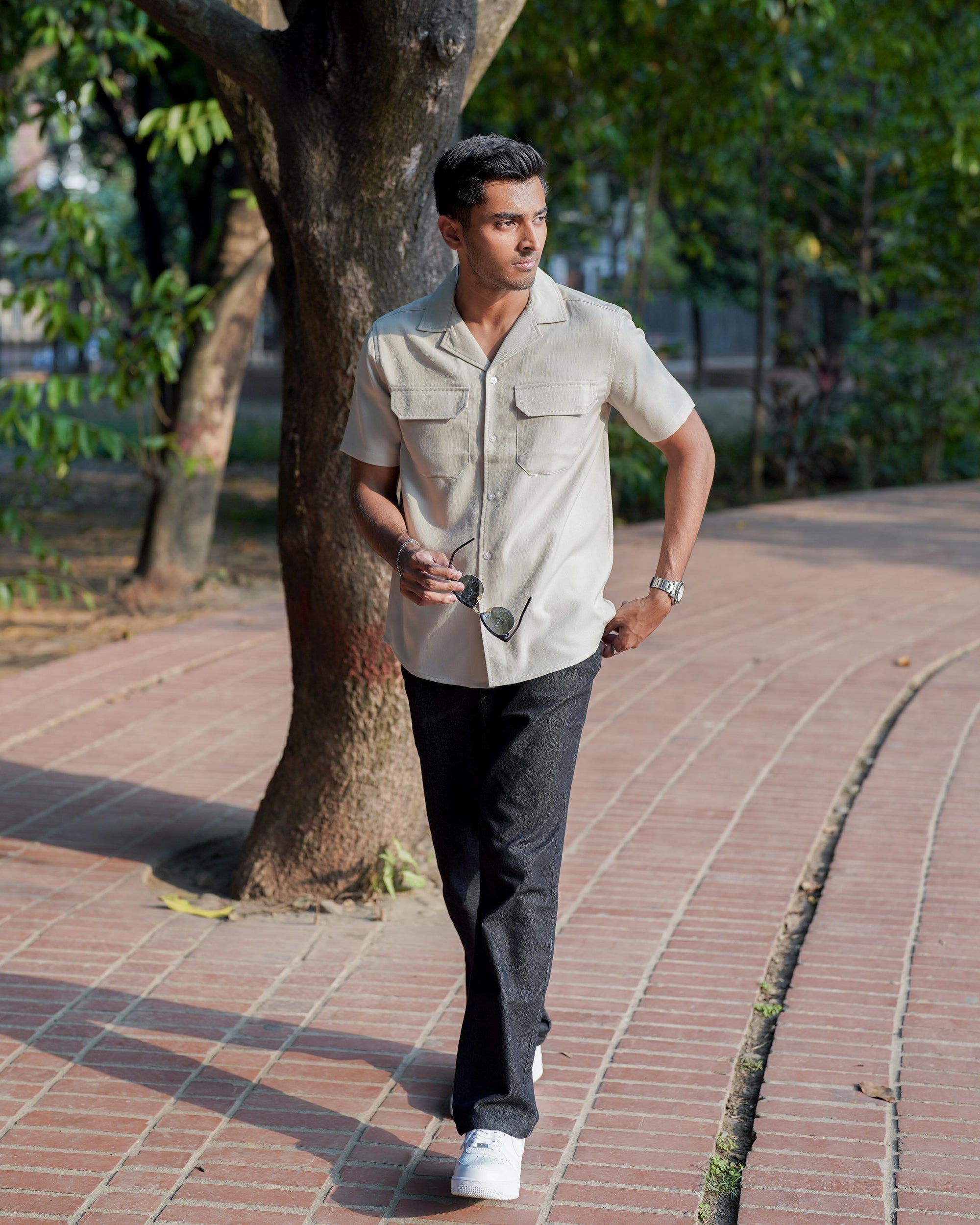 Curtis Cuba - Sepia - Cuban Shirt For Men