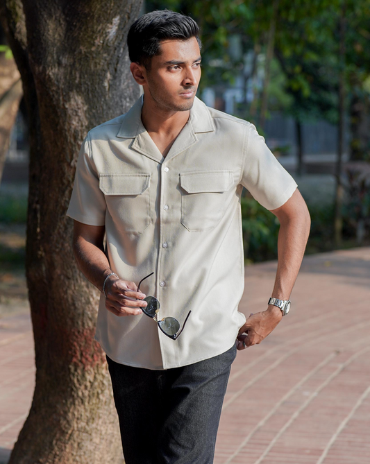 Curtis Cuba - Sepia - Cuban Shirt For Men