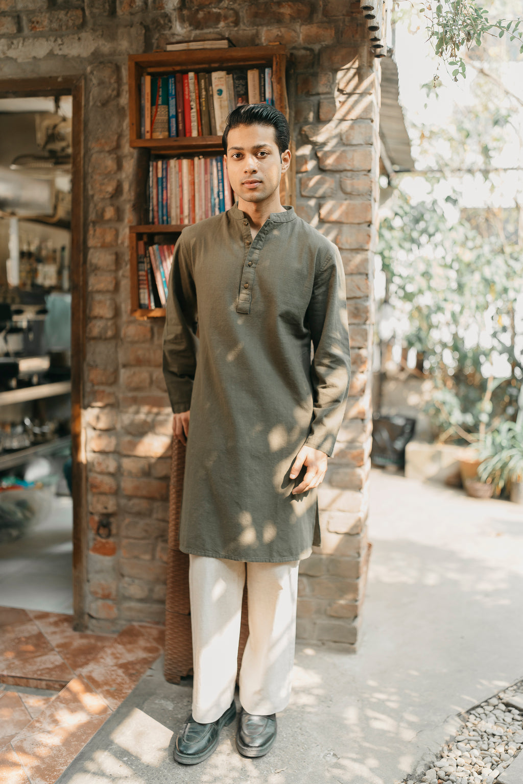 Ezran - Dark Olive Panjabi