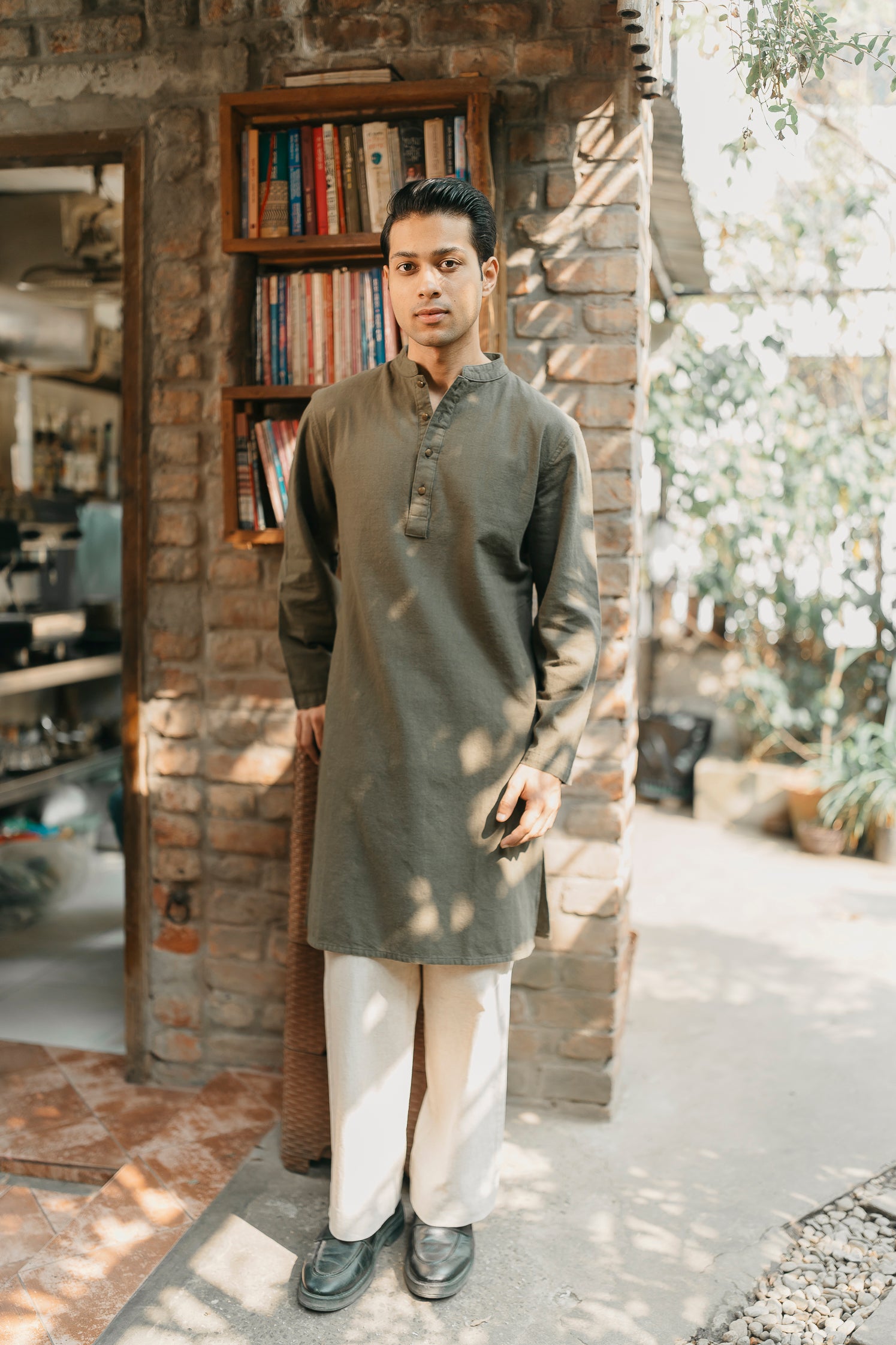 Ezran - Dark Olive Panjabi